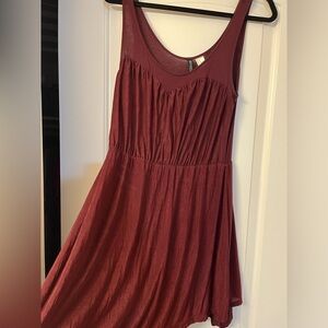 Burgundy dress